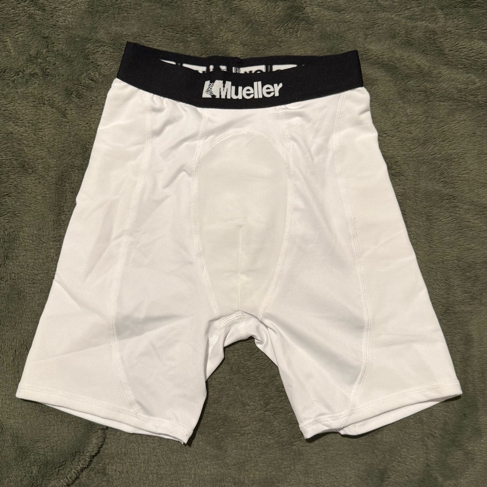 Men's White Compression Shorts